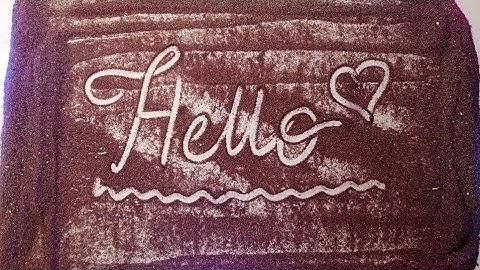 writing ur beautiful names on colorful sand 🎀☺️😊#live#foryou#sandart