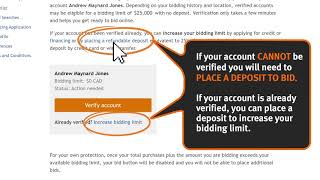 How to place an online bid deposit at Ritchie Bros. screenshot 2