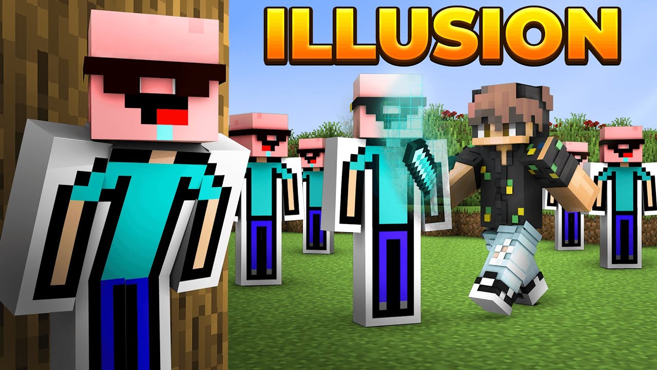 I Escaped Hunters Using ILLUSIONS in Minecraft