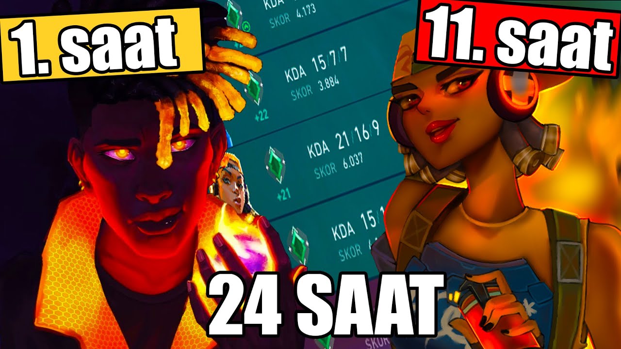 24 saat boyunca valorant'ta duellist insta lock attım RANK atlatır mı? TEST ETTİK!