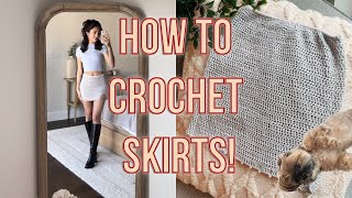 How To Crochet Skirts | EASY Beginner Friendly Tutorial | Measurement Based