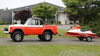 1973 Ford Bronco with Jetski - Ready for the Beach!