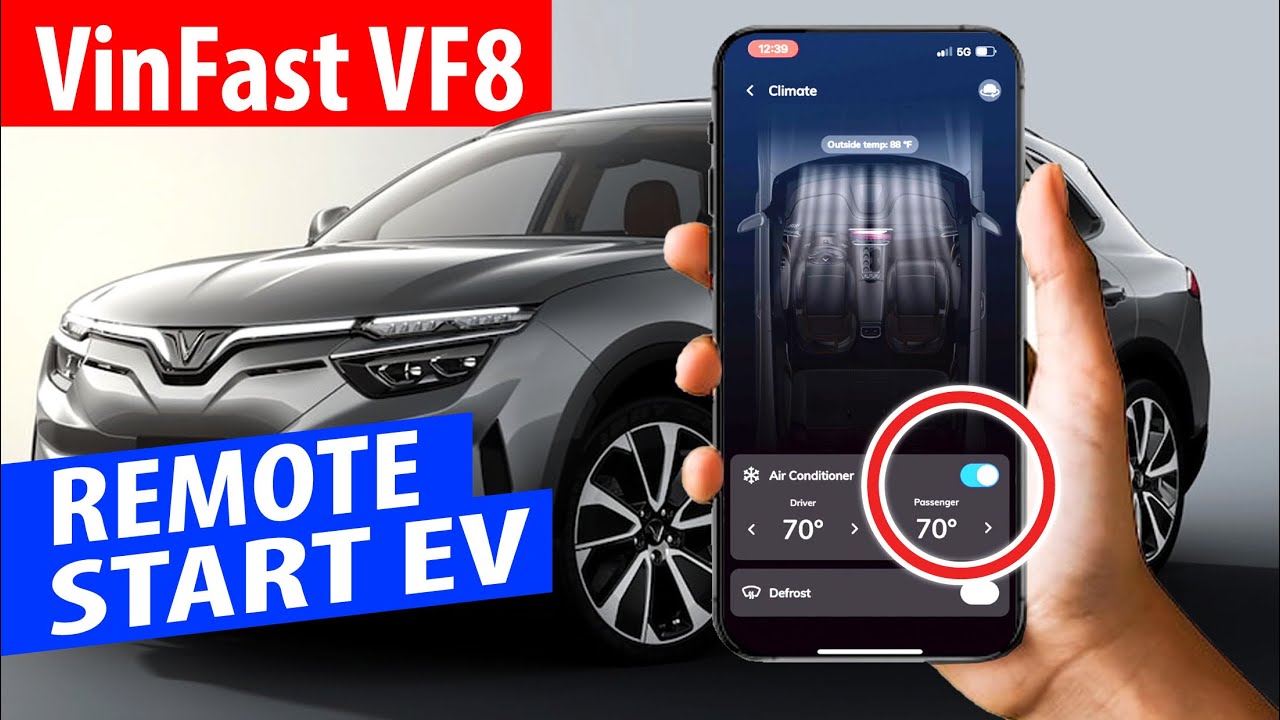 Remote start VinFast VF8 if you don’t want to wait in the car for ...