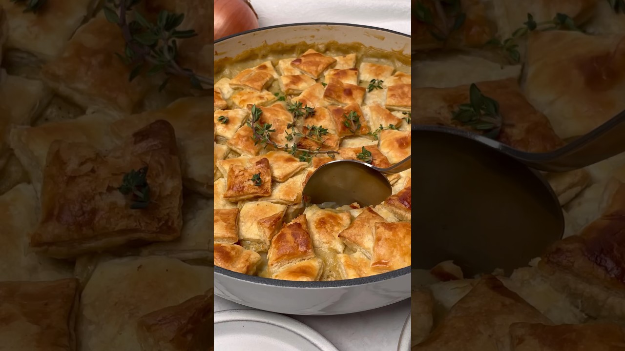 Vegan Pot Pie with Puff Pastry 🥧 