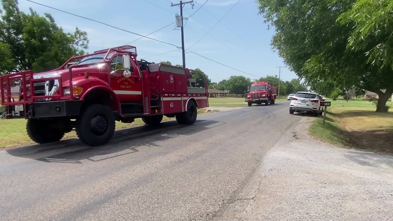 Multiple agencies respond to grass, structure fire outside Wichita ...