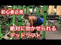 【筋トレ】初心者必見!!!デットリフト解説