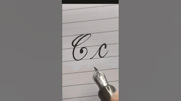 Cursive writing capital and small alphabet "C"#calligraphy #cursive #shortvideo #shortsfeed #viral