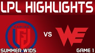 LGD vs WE Highlights Game 1 LPL Summer 2024 LGD Gaming vs Team WE by Onivia