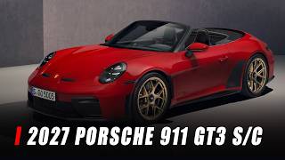 2027 Porsche 911 GT3 S/C - The First Ever Convertible GT3
โก๏ธPorscheโs 2027 911 GT3 S/C is the kind of car thatโll split the room instantly. Take a razor sharp coupe built with racetrack precision in mind and a badge steeped in motorsport history, remove the roof and suddenly everyoneโs got opinions. But hereโs the thing. This might actually be the version youโd should buy.
Why? Because youll hear even more of the 502 hp naturally aspirated flat-six as you clip 9,000rpm before grabbing the next gear - which you do via a compulsory six-speed manual transmission.
And because Porsche has employed various pieces of lightweight GT3 RS bodywork and suspension, the S/Cs 83 lbs (38 kg) weight penalty over a GT3 Touring coupe isnt as bad as you might have expected. The 3.7 second 0-60 mph time is identical to the Tourings, as is the 194 mph top speed.
The S/C lands in US dealers this fall as a full production model priced at $275,350 including destination. But youll have to pay extra for the Street Style Package with its grey paint, red accents and garish plaid interior.
๐ฉ๐ถ๐๐ถ๐ ๐ข๐๐ฟ ๐ช๐ฒ๐ฏ๐๐ถ๐๐ฒ โบ https://www.carscoops.com/
๐๐ผ๐น๐น๐ผ๐ ๐จ๐ ๐ข๐ป ๐ฆ๐ผ๐ฐ๐ถ๐ฎ๐น ๐ ๐ฒ๐ฑ๐ถ๐ฎ:
Google News โบ http://goo.gl/WsxLbg
Youtube โบ https://www.youtube.com/user/carscoops
Facebook โบ https://www.facebook.com/Carscoopscom/
Twitter โบ https://twitter.com/Carscoop
Instagram โบ https://www.instagram.com/carscoop/
#shorts 2027 Porsche 911 GT3 S/C - The First Ever Convertible GT3