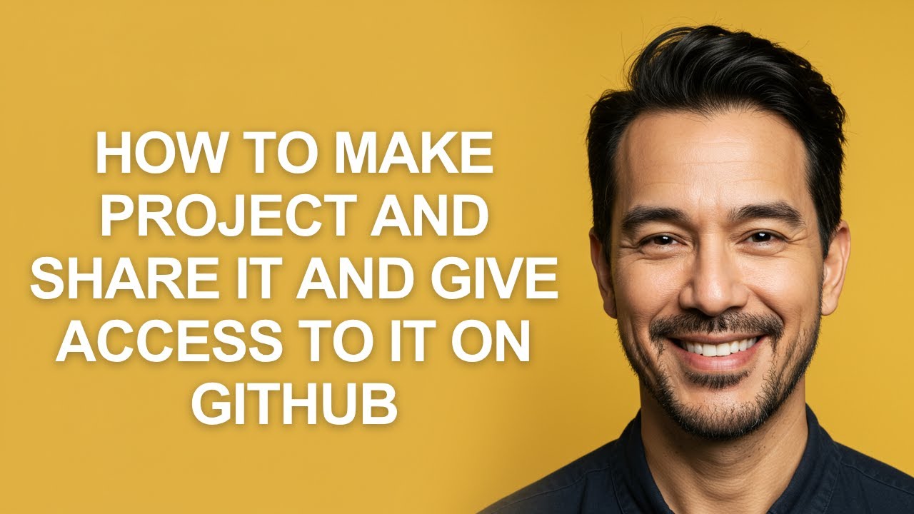 How to Make Project and Share It and Give Access to It on Github - KevinHowTo