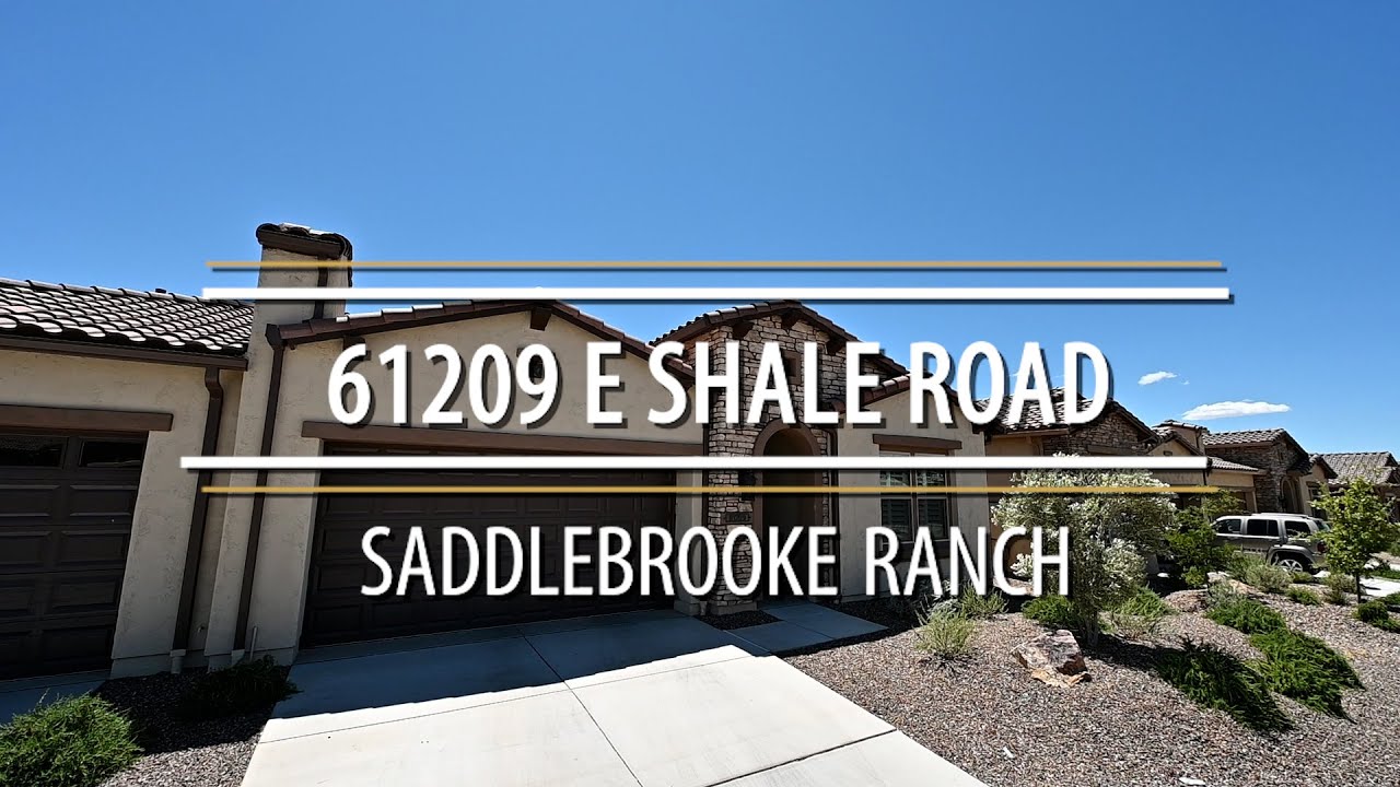Home For Sale in Saddlebrooke Ranch, AZ 61209 E Shale Road YouTube