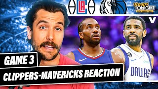 Clippers-Mavericks Reaction: Kyrie \& Luka power Dallas in Game 3 vs. LA | Hoops Tonight