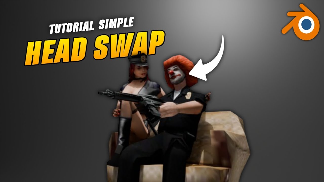 TUTORIAL HEAD SWAP 3D BLENDER ..!! SIMPLE & MUDAH DIPAHAMI | GTA SAMP ...