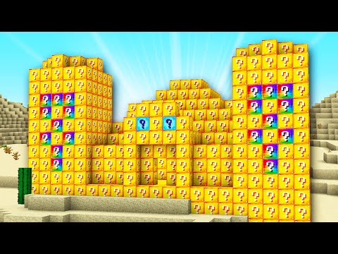 Minecraft UHC but there's OP Lucky Block Temples...