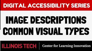 Image Descriptions: Common Visual Types