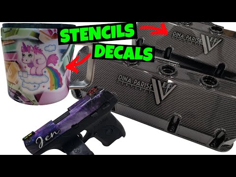 Hydro Dip with stencils and waterslide decals