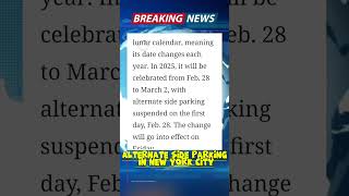 Alternate Side Parking Suspended New Holiday Losar
