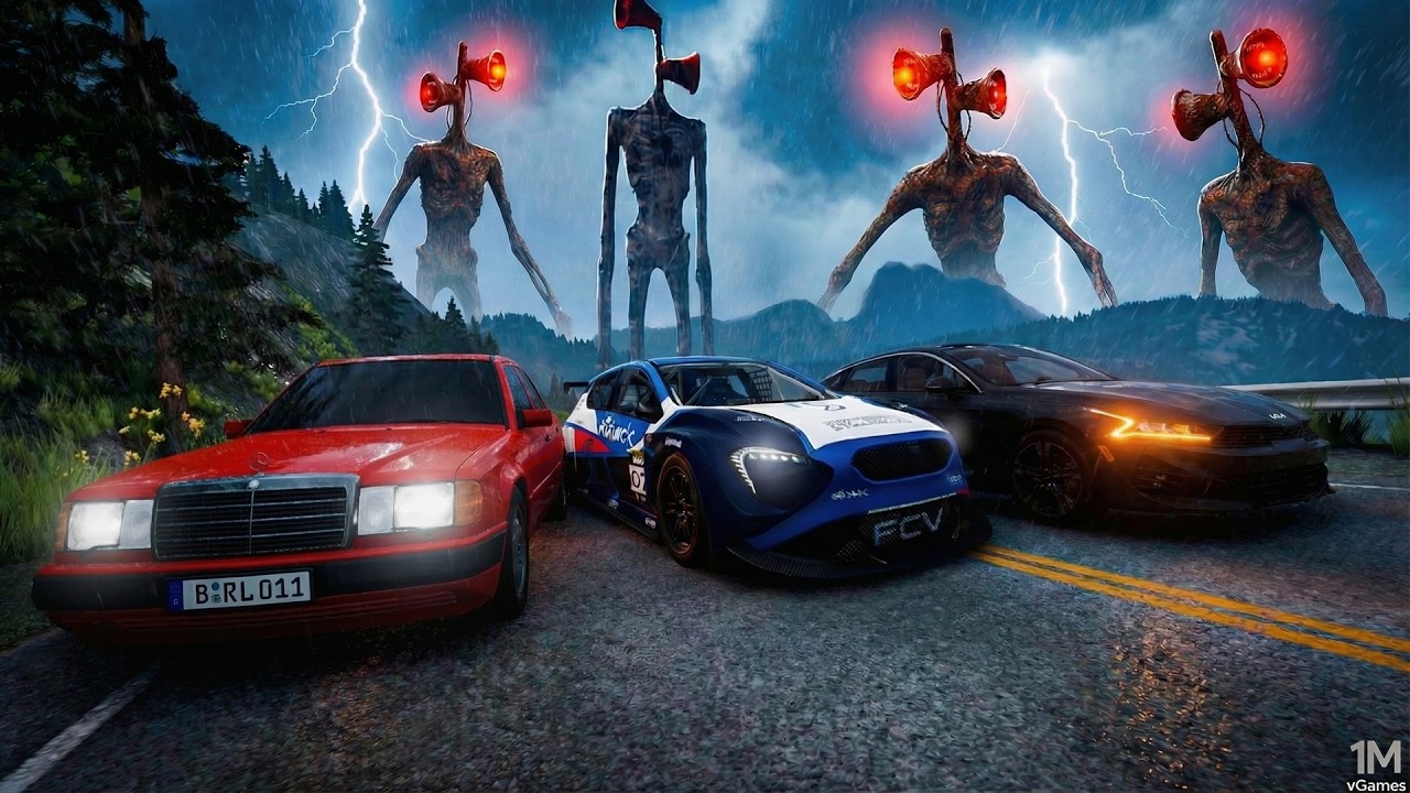 Escape SIREN HEAD in BeamNG | SURVIVING Horror Game