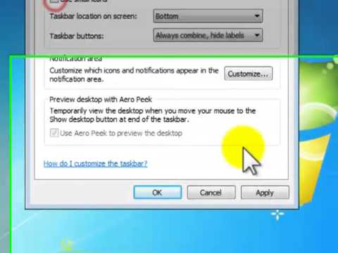 How To Make Windows Vista Taskbar Smaller
