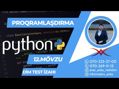 Video: Python yoxlama düyməsi nədir?