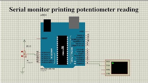 Arduino tutorial:serial monitor/potentiometer on proteus in hindi