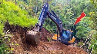 ONLY an Excavator?! Building an IMPOSSIBLE Mountain Road | Excavator Working Video | Trackhoe