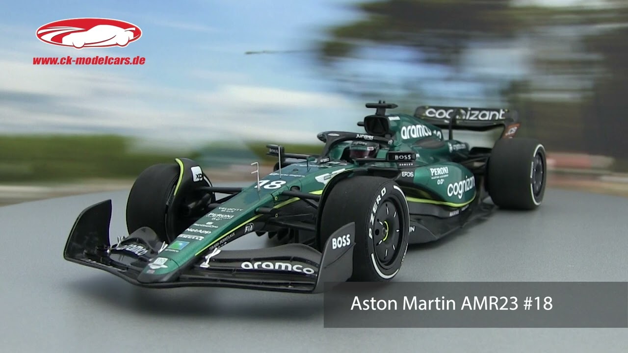 Minichamps 1:18 Lance Stroll Aston Martin AMR23 #18 6th Bahrain GP