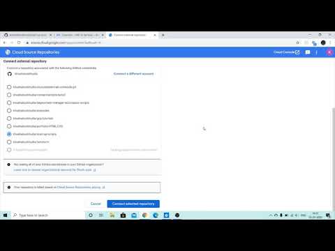 Connecting GitHub Repo with Cloud Source Repository