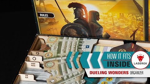How it Fits inside: 7 Wonders Duel - Dueling Wonders Organizer