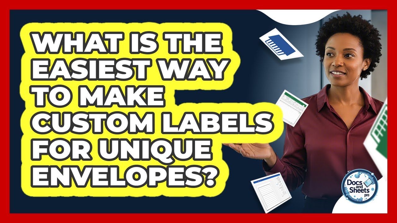 What Is The Easiest Way To Make Custom Labels For Unique Envelopes? - Docs and Sheets Pro