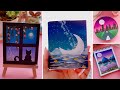 6 Super Easy Mini Painting for Beginners | Bright &amp; Simple Painting Hacks/ Acrylic Painting Tutorial