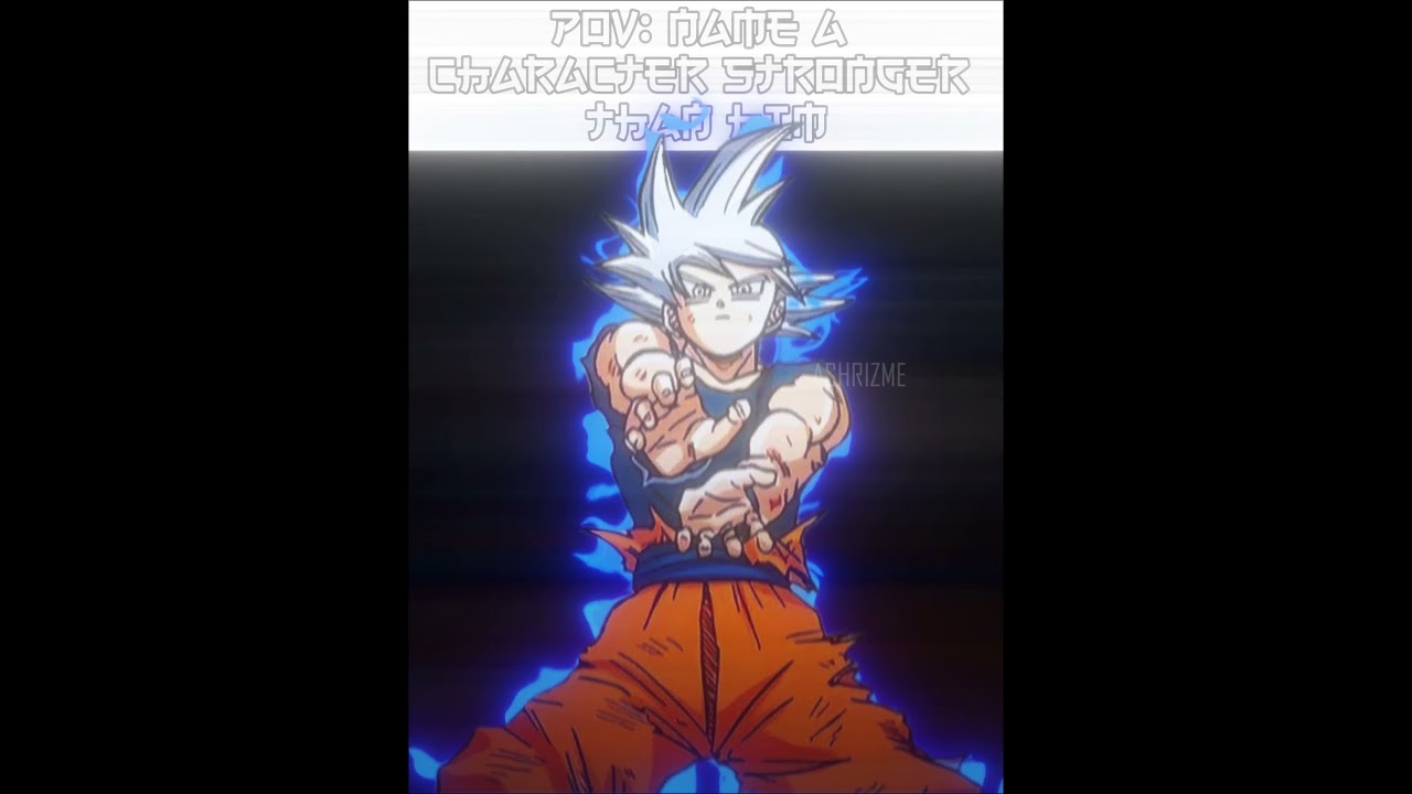 Name A Character Stronger Than Him I Envy Slowed I Goku 