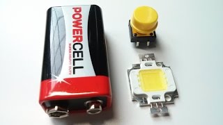 Amazing Life Hack - 9V LED Flashlight