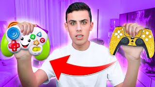 فورتنايت لكن كل ما أموت بلعب بكنترولر أسوء ! 😨🎮 #ad image