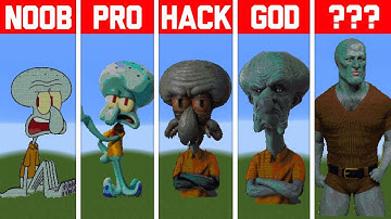 NOOB VS PRO VS HACKER Minecraft Pixel art✨Squidward