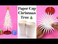 DIY Christmas Tree From Waste Paper Cups | How to make christmas Tree | Christmas tree making ideas