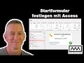 Access Startformular erstellen