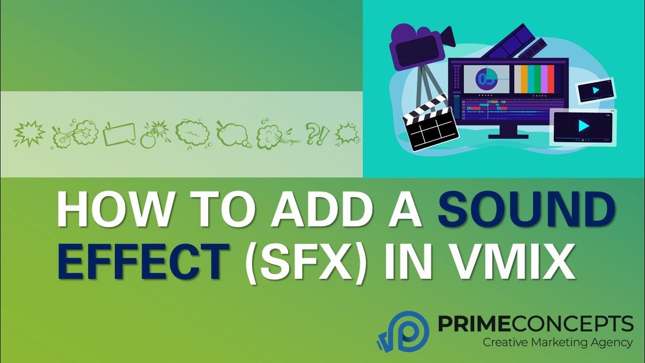 How to Add Music of Sound Effects (SFX) in Vmix Switcher Software Tutorial YouTube