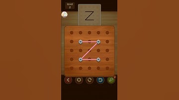 Line Puzzle String Art Oak Level 2 Solution
