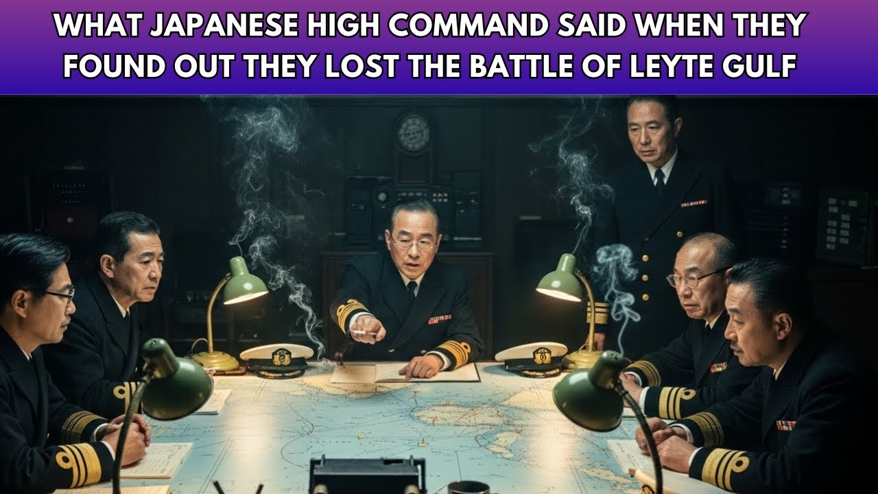 Что сказали японские командиры, когда узнали о поражении в битве при заливе Лейте?