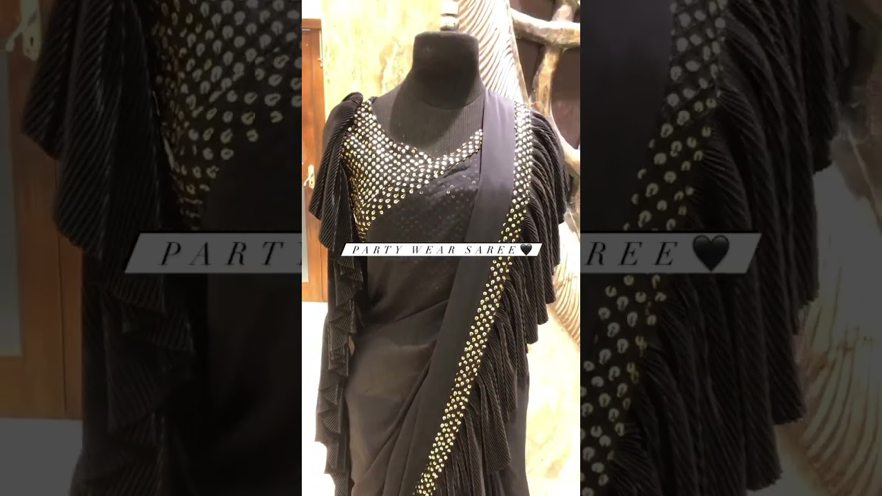 Get party ready with this latest designer chic black saree🖤 | Aparnaa sarees Kolkata