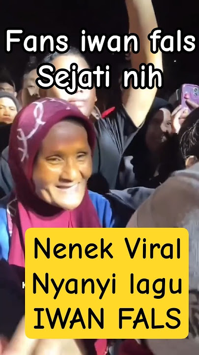 Nenek viral nyanyi lagu iwan fals | konser iwan fals | #iwanfals