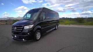 New 2020 Midwest Automotive Custom Sprinter Van at Luxury Auto Collection
Our Signature Custom Conversion Sprinter Van embodies the versatility, innovation and customizable luxury that have become Midwest Automotive hallmarks over the past decade and we have them at Luxury Auto Collection in Scottsdale. Your ability to craft a van conversion to your own idea of perfection starts with a choice of Mercedez-Benz platforms: A 170” wheelbase full-size Sprinter or a 144” wheelbase midsize Sprinter. From there, exceptional design and state-of-the-art amenities bring your ideas for fun and functionality to life in high style. Numerous seating configurations and fabric/leather/wood combinations create a soothing, well-appointed environment that’s ideal for socializing or serving as a sanctuary. Complete your custom Sprinter van conversion with features that make every journey its own reward. A big-screen HD TV in back for tailgating? Wi-Fi and computer tablets at every seating position? Microwave and refrigeration spaces? You decide. New 2020 Midwest Automotive Custom Sprinter Van at Luxury Auto Collection