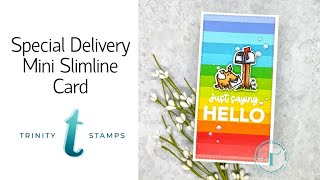 Trinity Stamps | Special Delivery Mini Slimline Card
