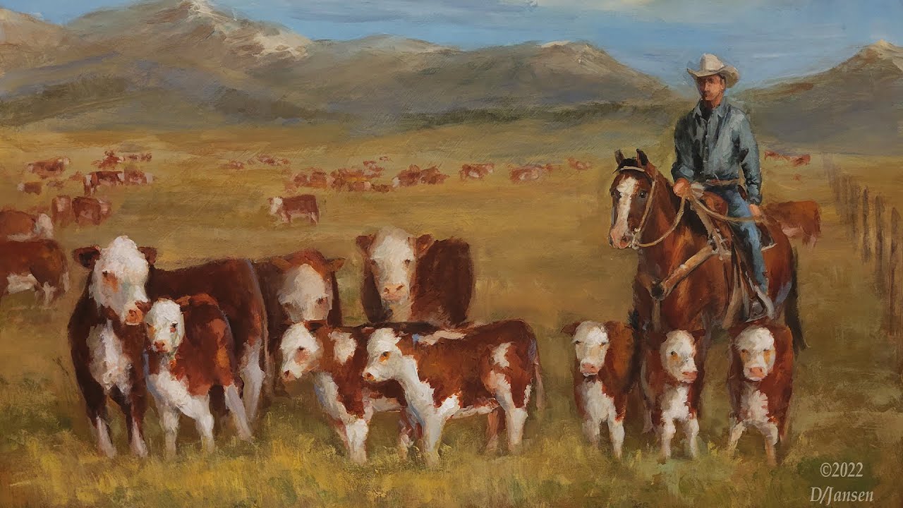 Western Painting Techniques Going to Day Care Acrylic Landscapes YouTube