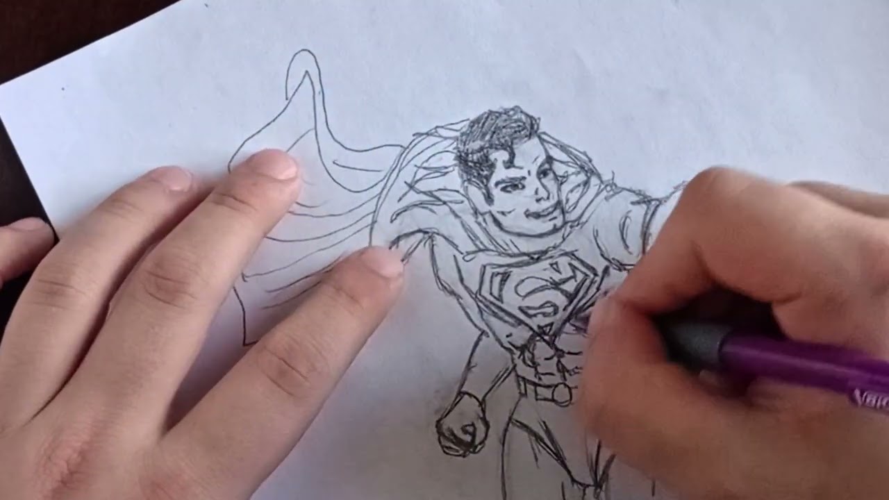 FIRST TIME DRAWING SUPERMAN - HERE'S WHAT HAPPENED