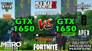 GTX 1650 vs GTX 1650 Super | 12 Games Tested - Side by Side + Benchmarks