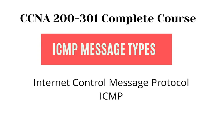 Internet Control Message Protocol ICMP  Message Types