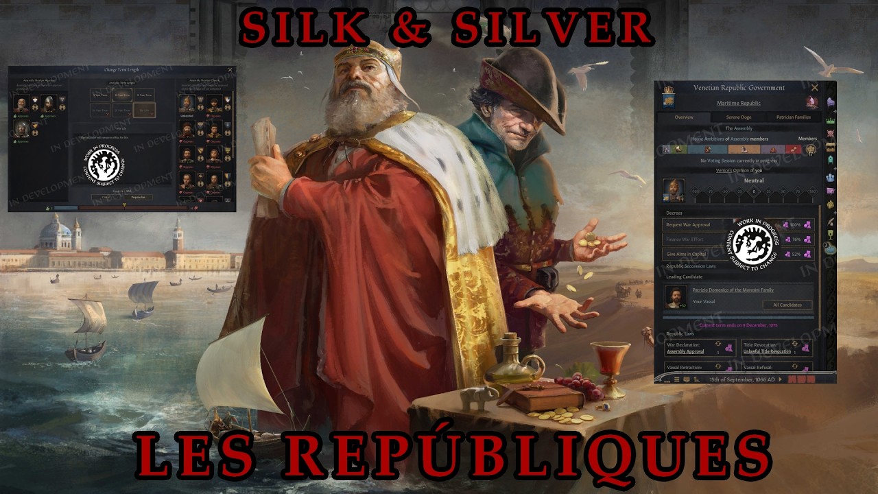 Les repúbliques arriben al #CK3 - DLC Silk & Silver