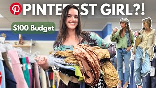 I Tried Becoming a PINTEREST Girl With Just $100 at Goodwill!